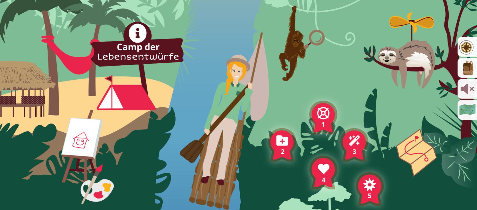 das Bild zeigt einen Ausschnitt aus der digitalen Anwendung JOLanDA